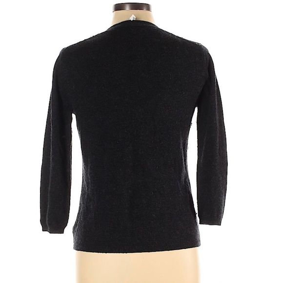 Robbi & Nikki Wool Cardigan M Black Sequined Sweater - Picture 5 of 13